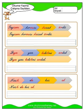 z sesi Çalışma Sayfaları